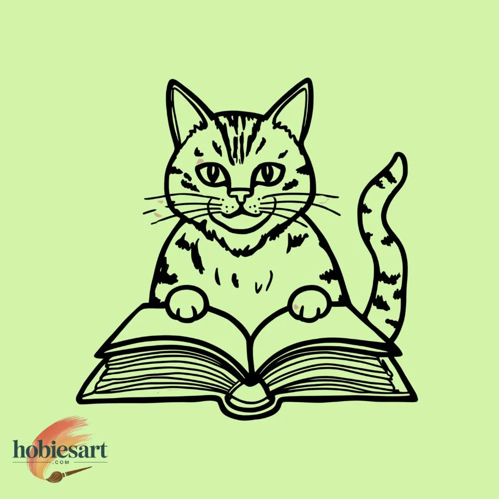 A Cat and Their Book