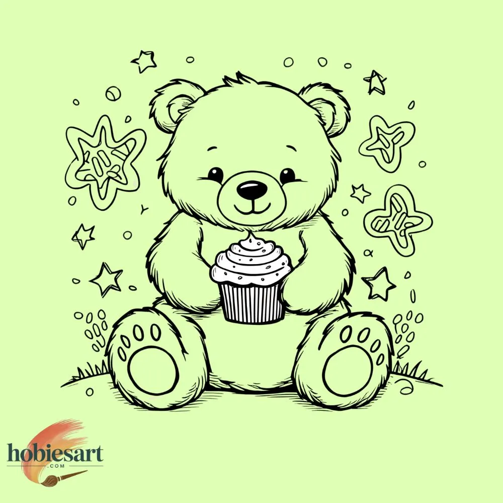 Bear With Cupcake
