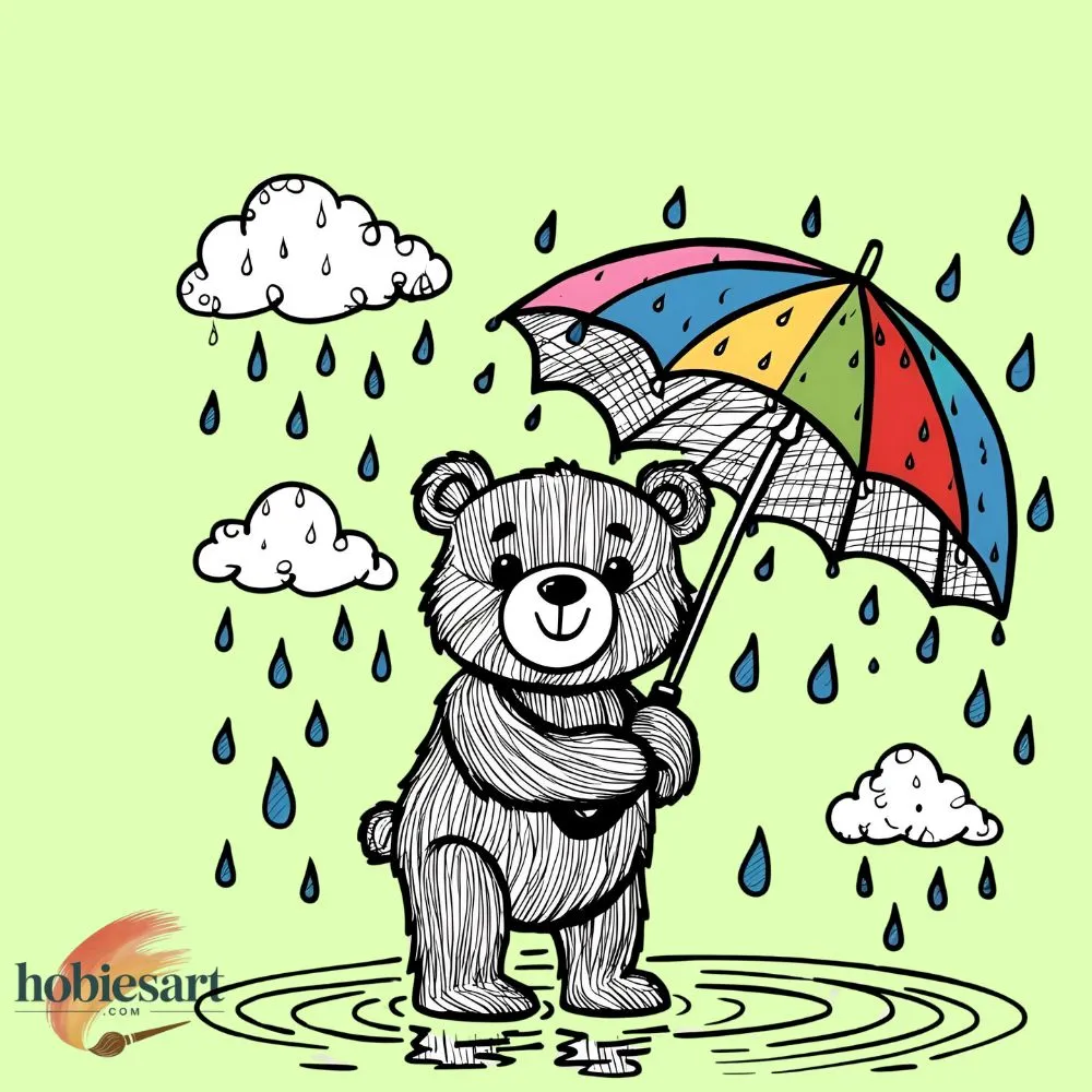Bear With Umbrella