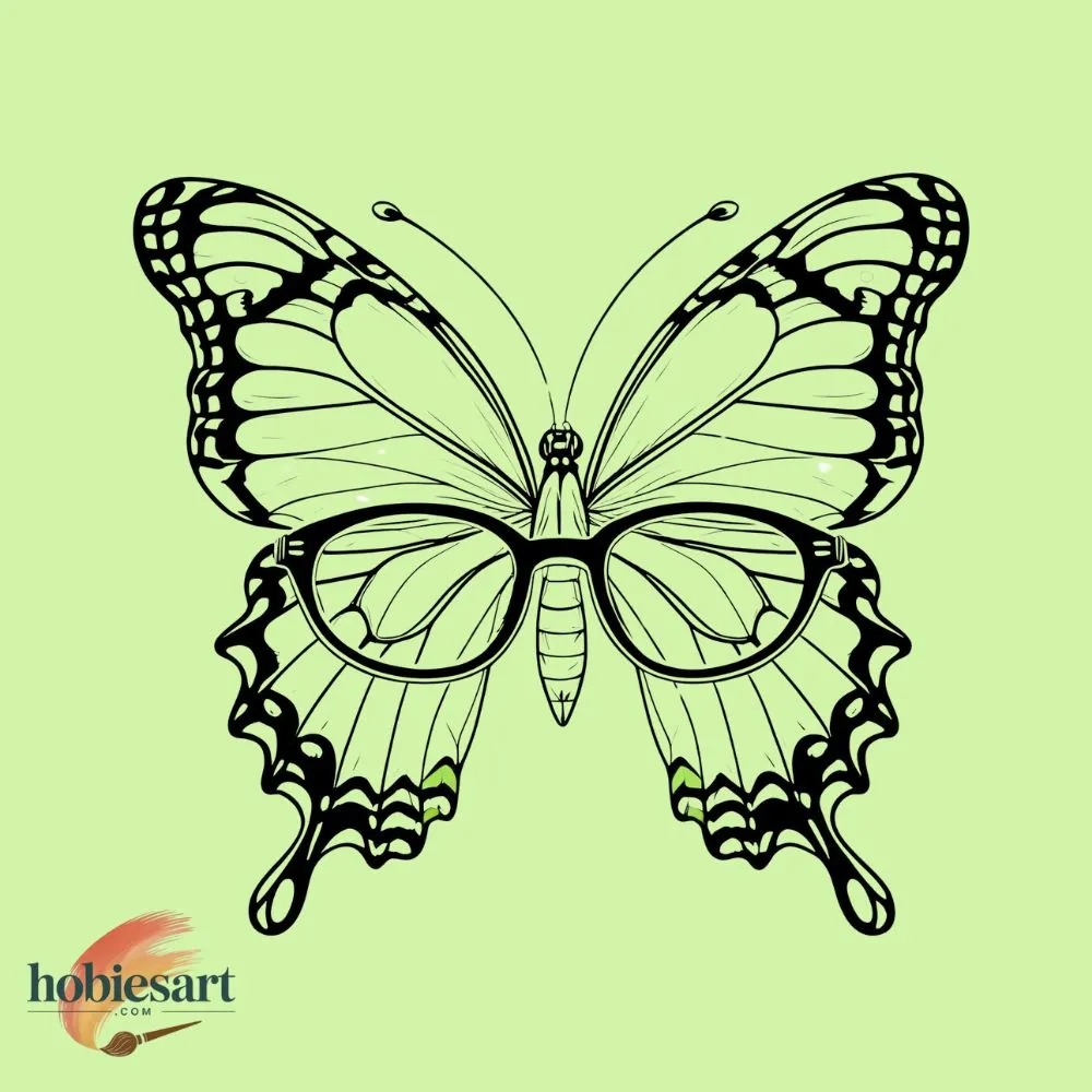 Butterfly with Glasses