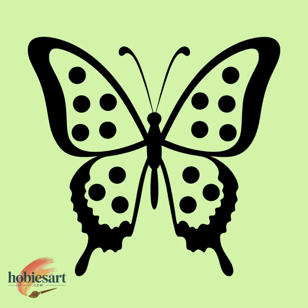 Butterfly with Polka Dots