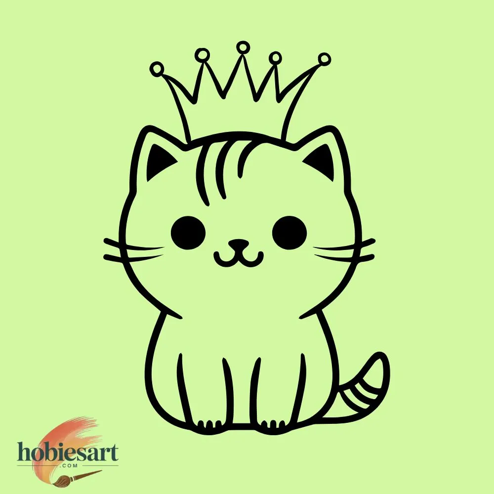 Cat Wearing Crown