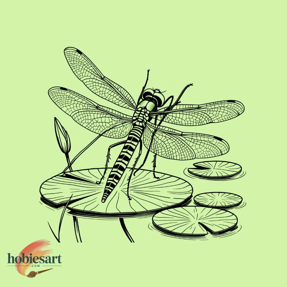 Dragonfly on Lily Pad