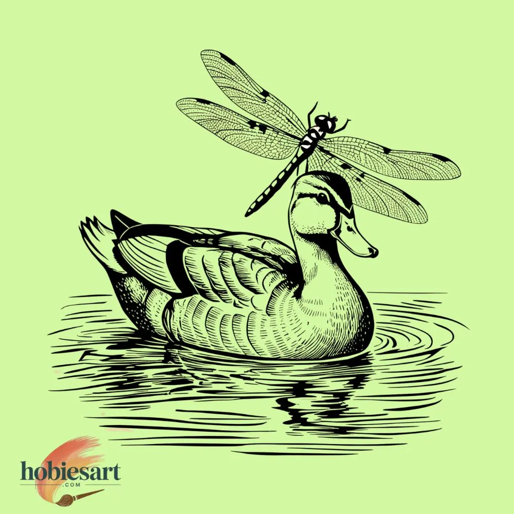 Duck and Dragonfly