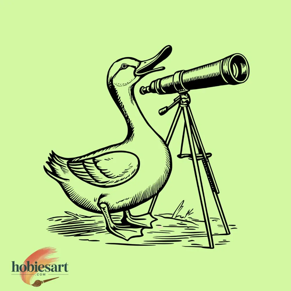 Duck with Telescope
