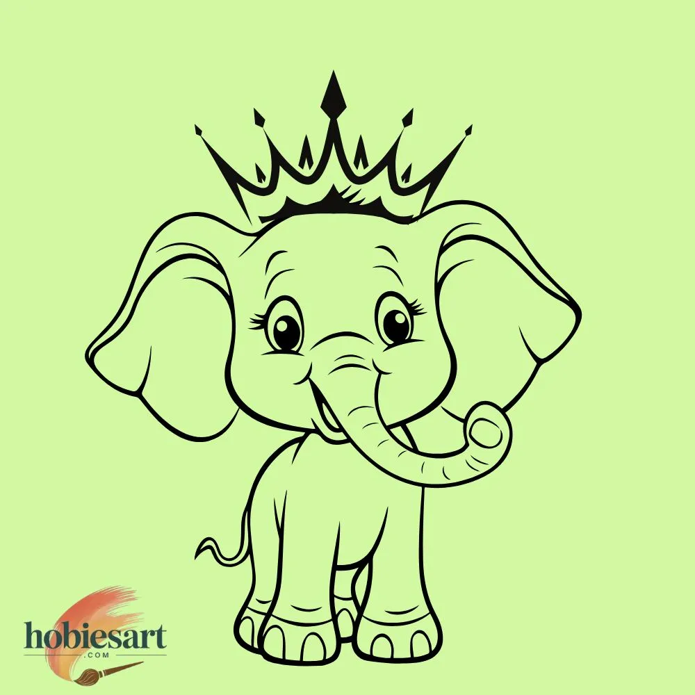 Elephant with a Crown