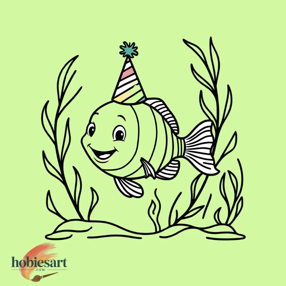 Fish Wearing Party Hat