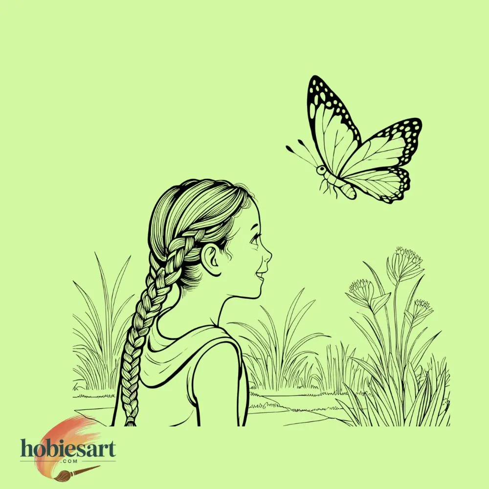 Girl and a Butterfly