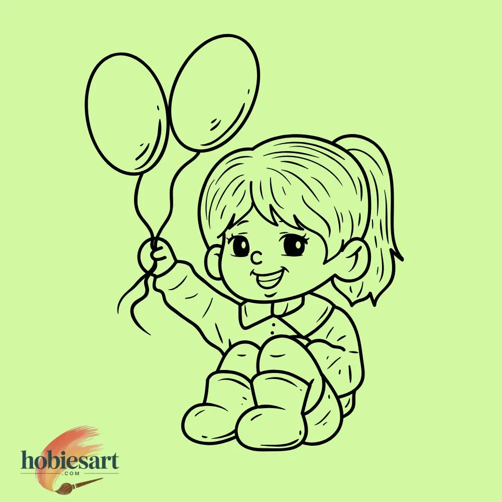 girl with balloon