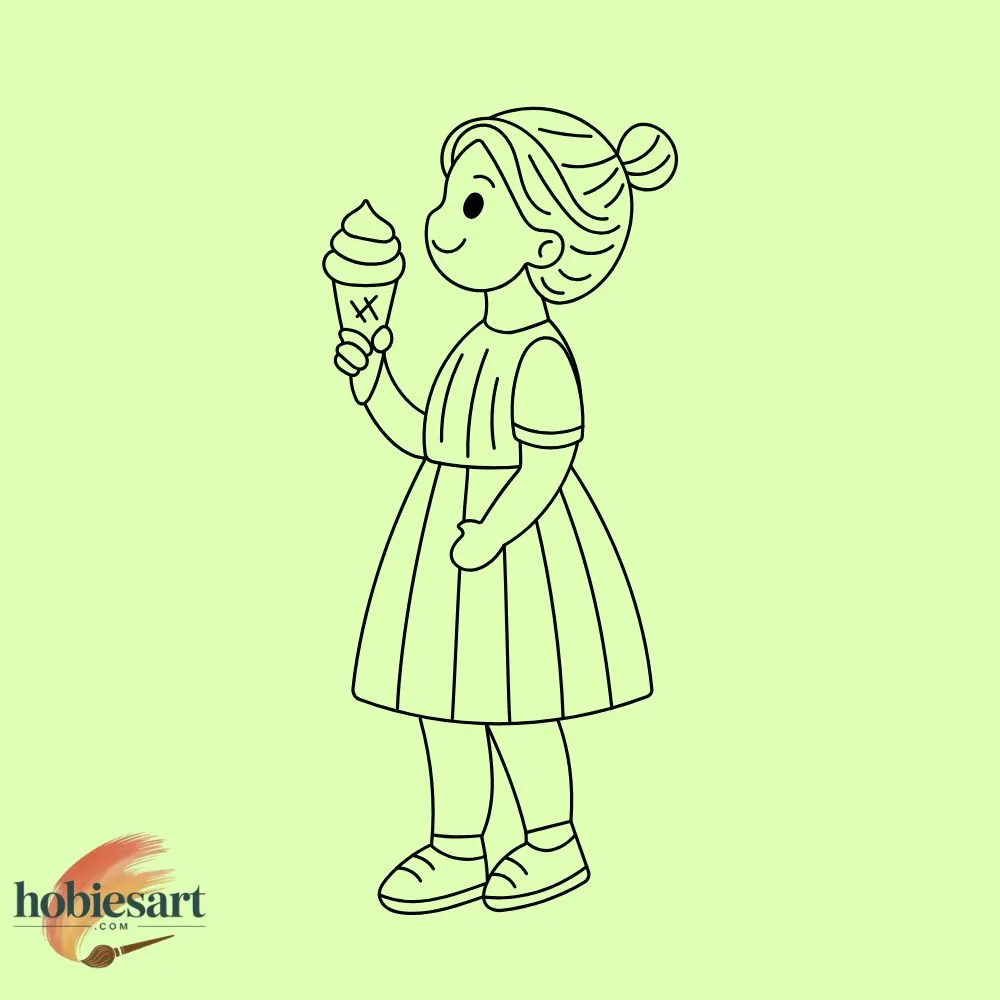 Girl with Ice Cream 