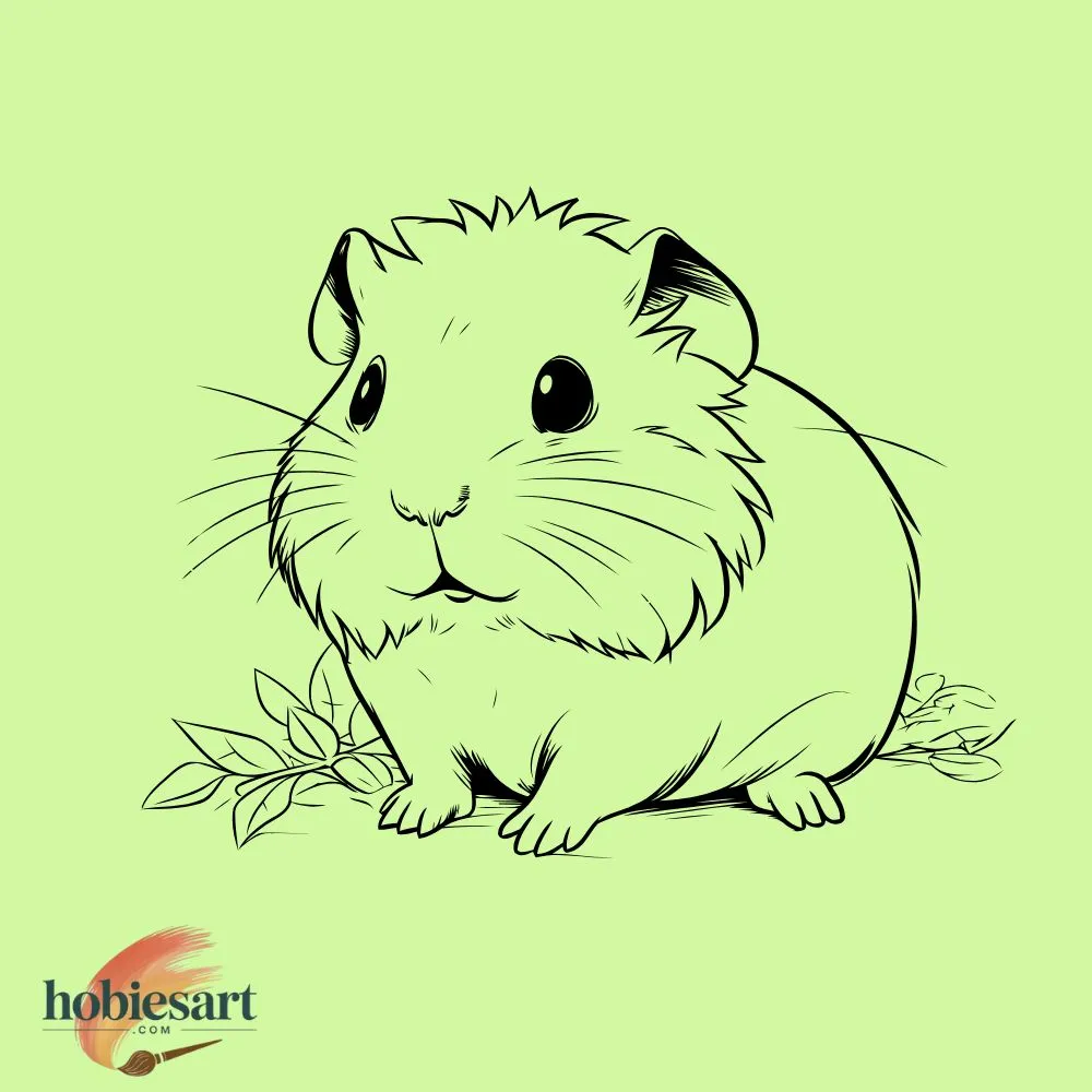 Hamster Line Drawing