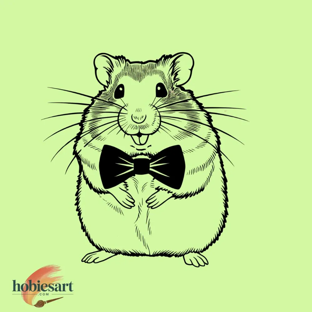 Hamster with a Bow Tie