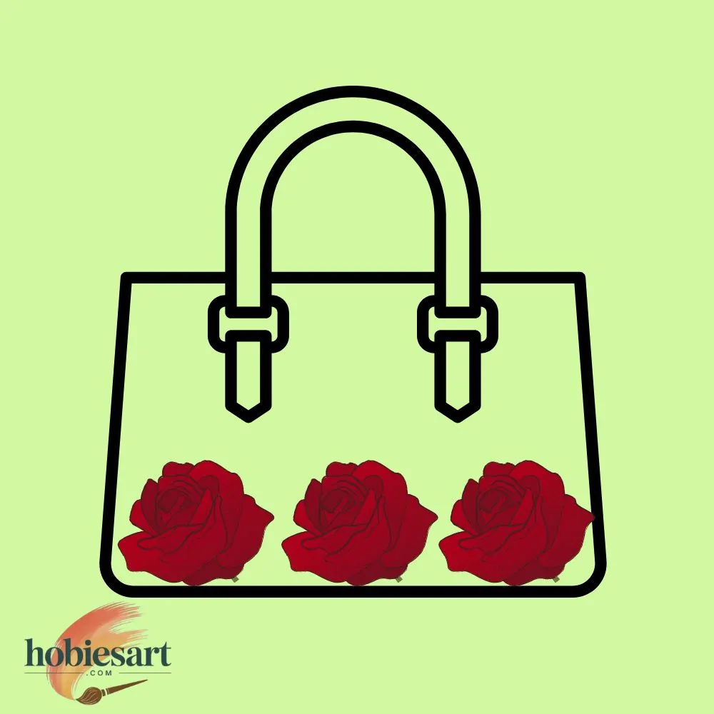 Handbag with Rose