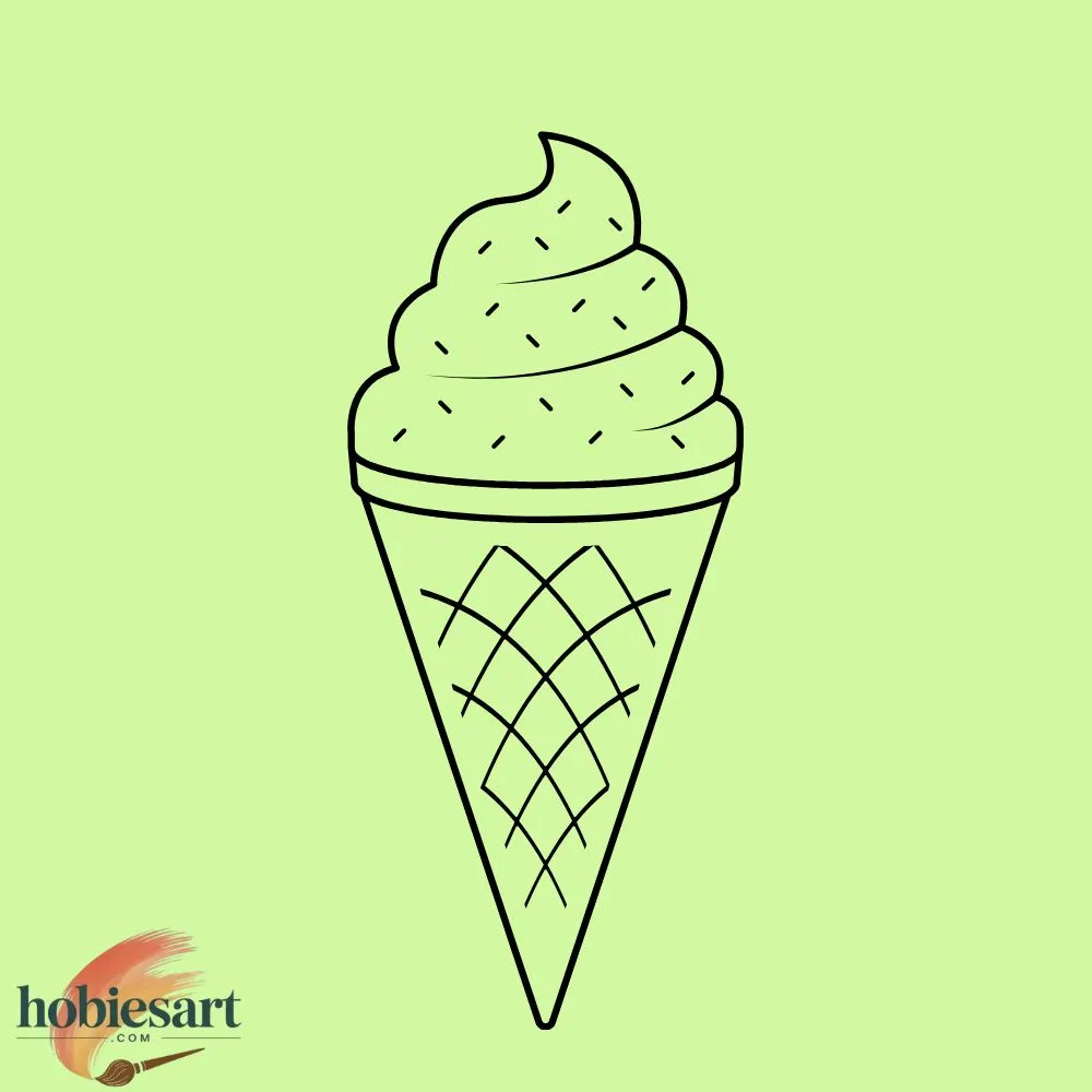 Ice Cream Cone Drawing