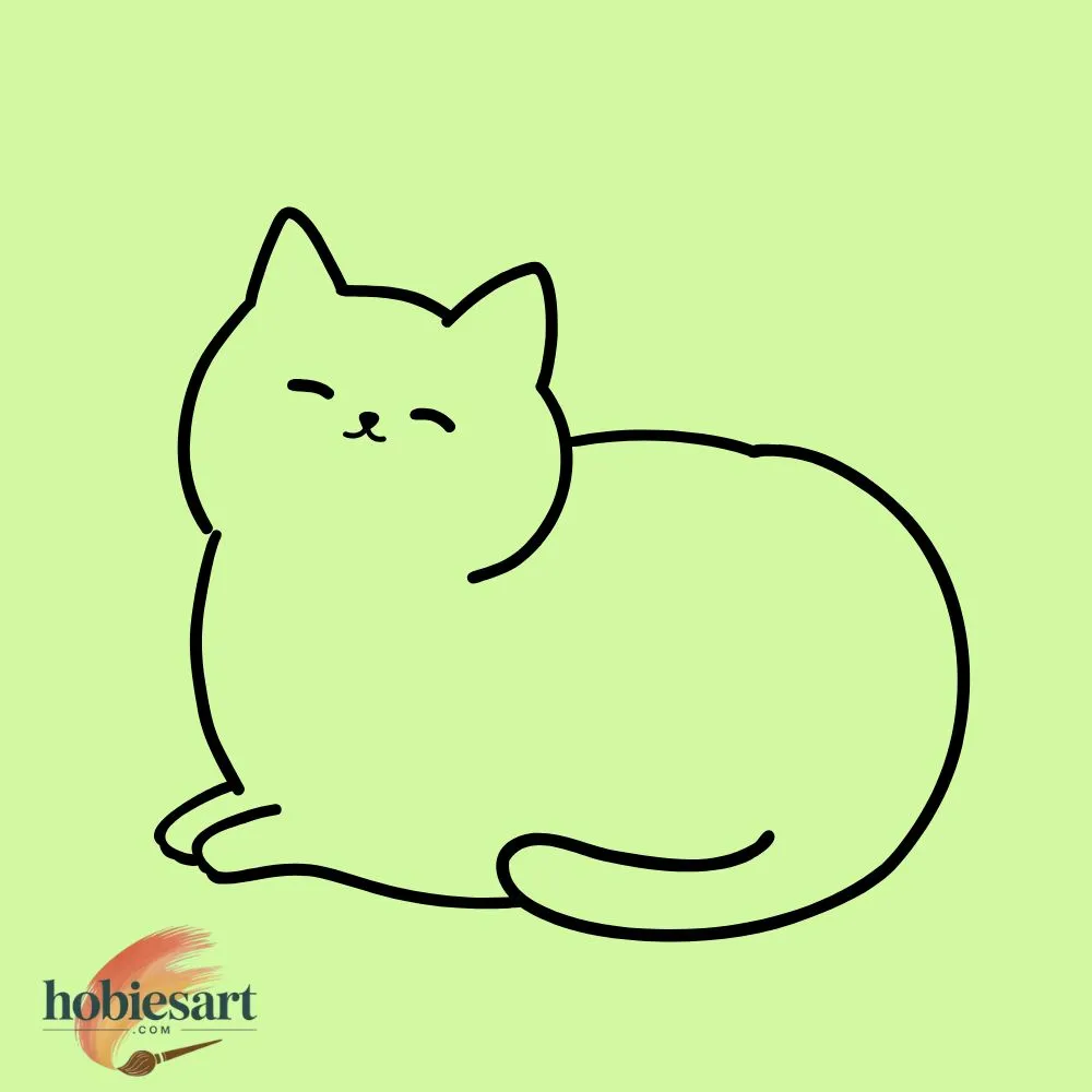 Minimalist Cat Doodle