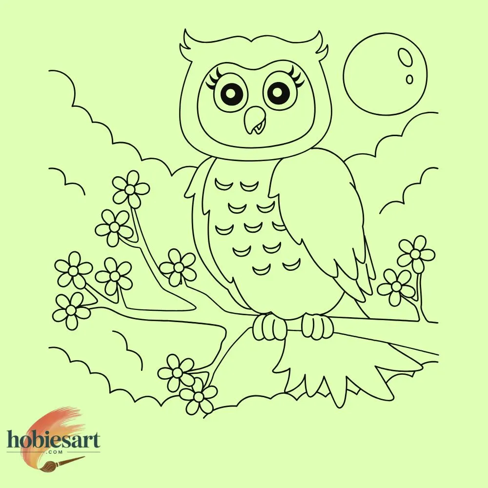 Owl in a Forest