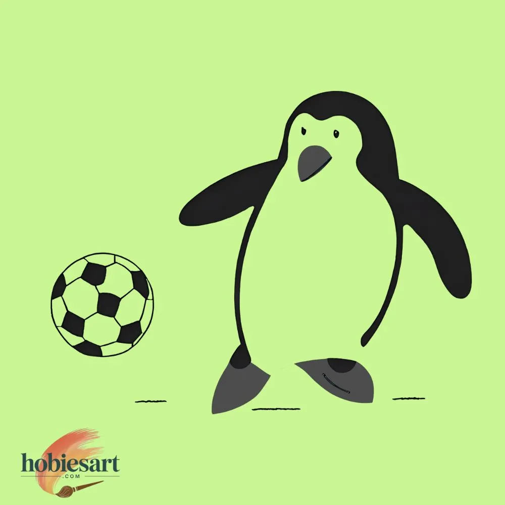 Penguin Playing Soccer