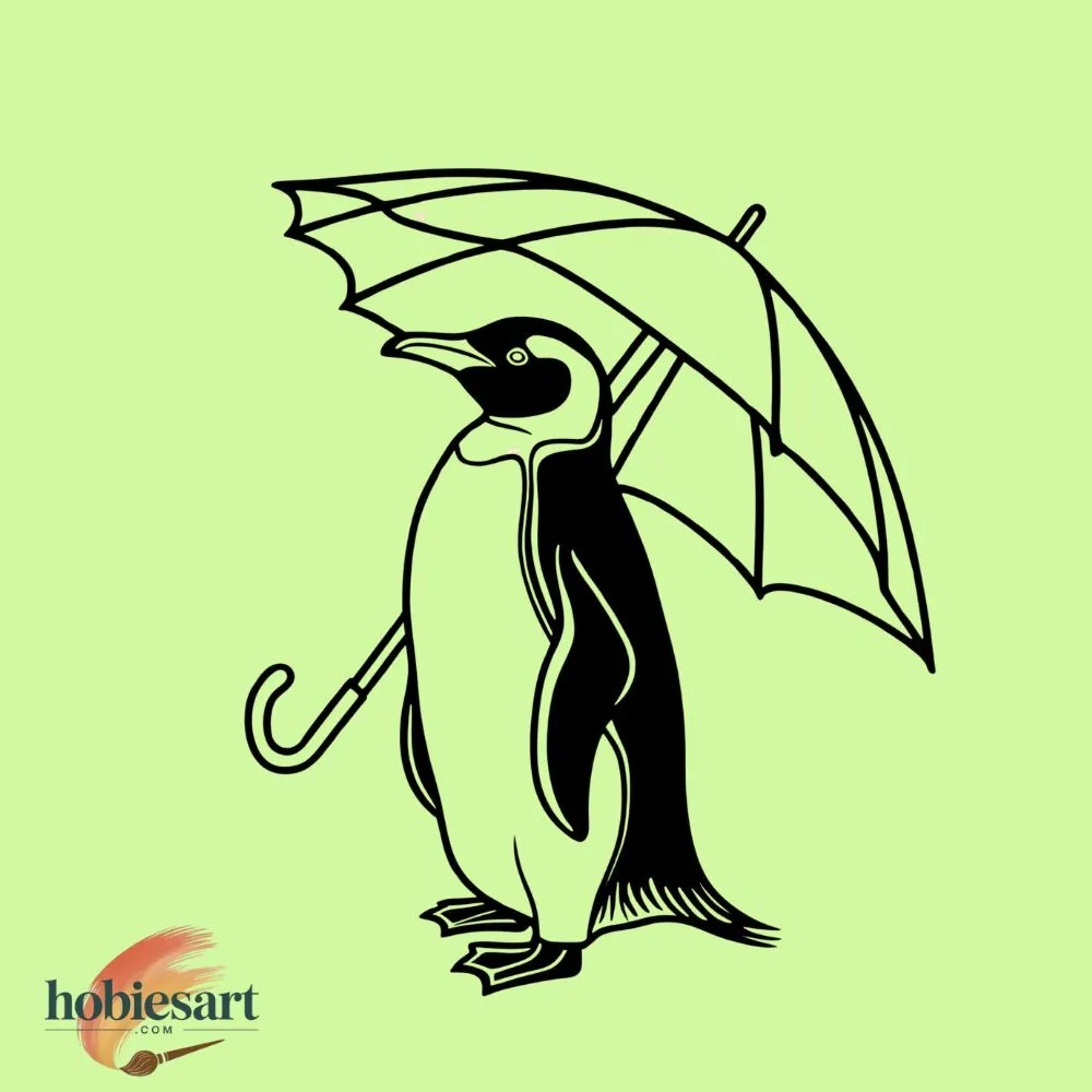 Penguin with Umbrella
