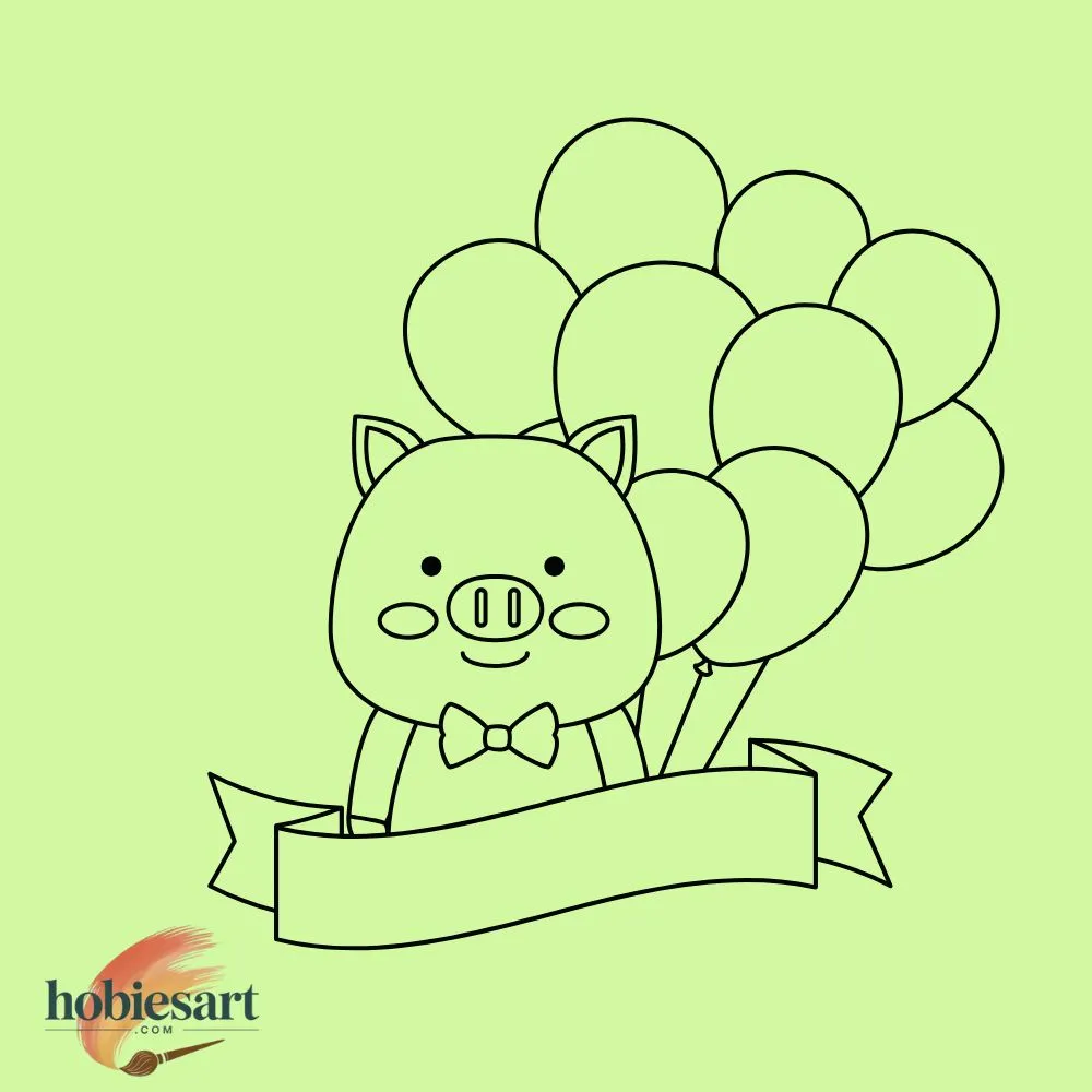 Pig with Balloon