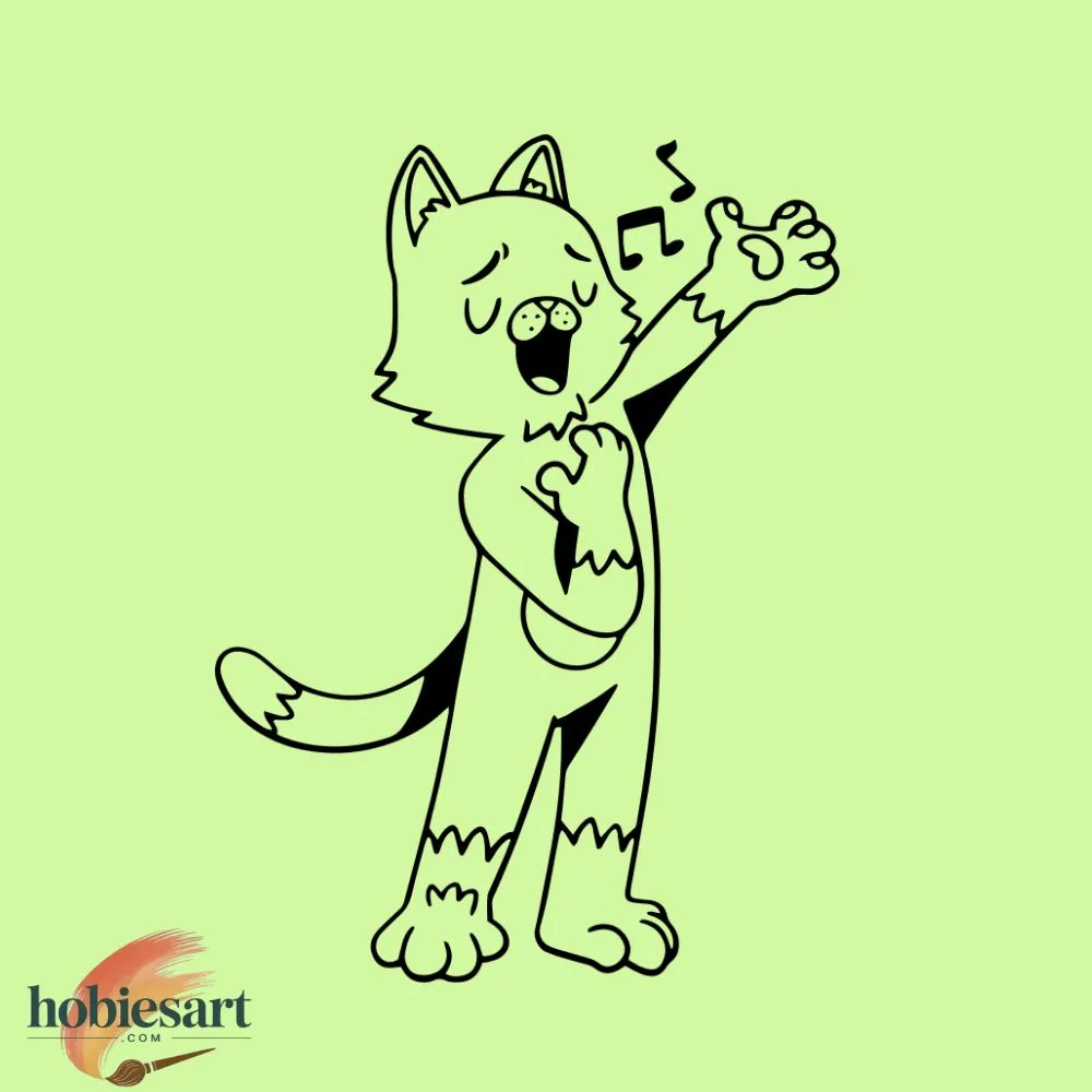 Rockstar Cat Sketch