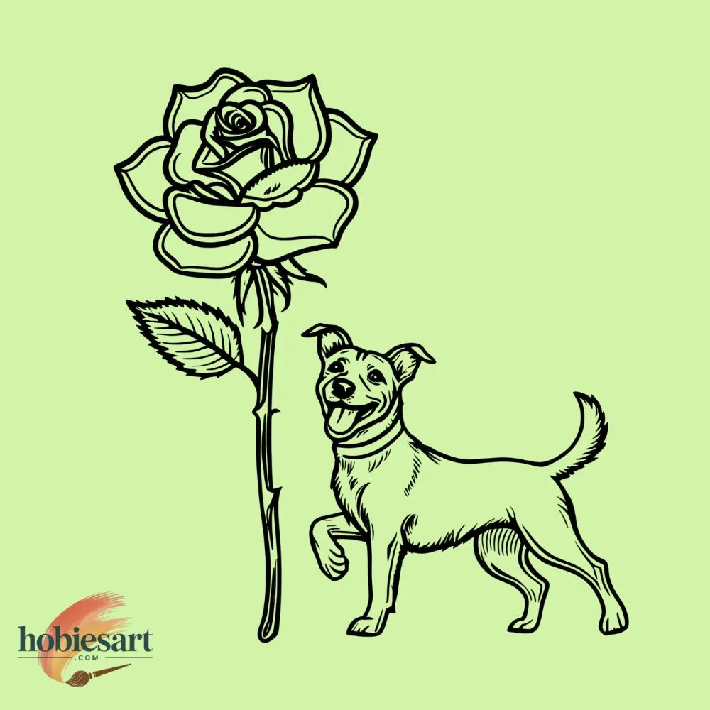 Rose with Dog