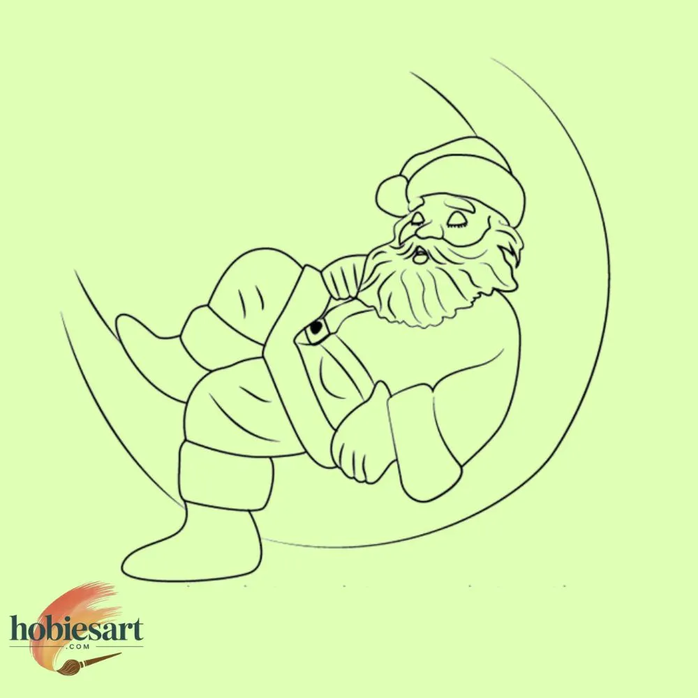 Santa on the Moon