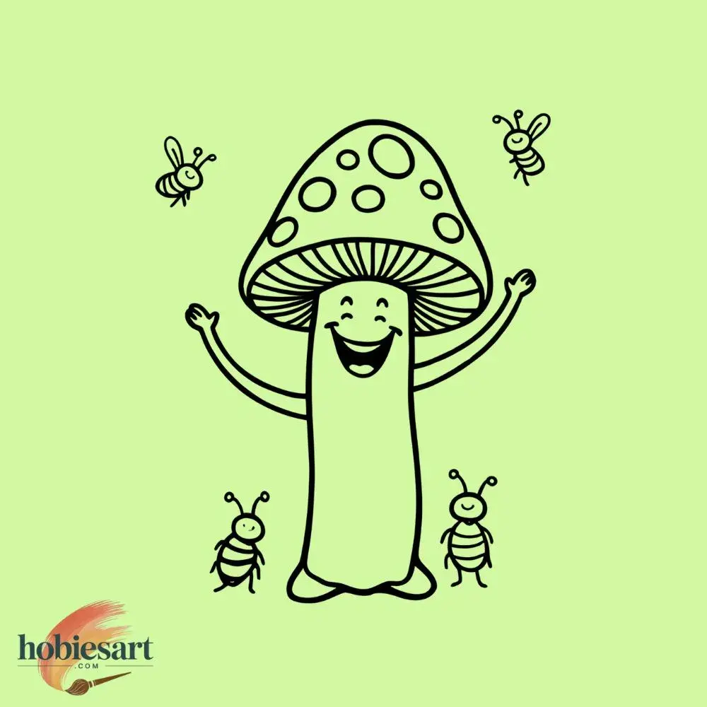 Simple Happy Mushroom