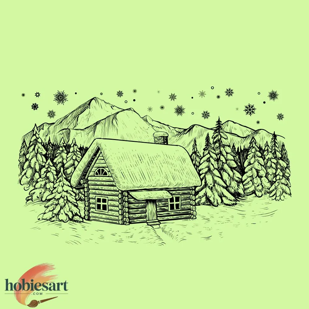 Snowy Cabin