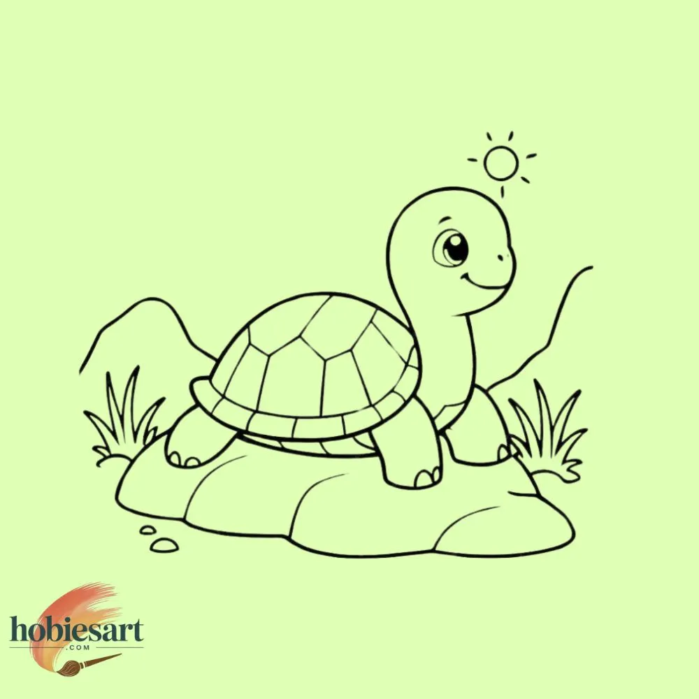Turtle Drawing For Kids