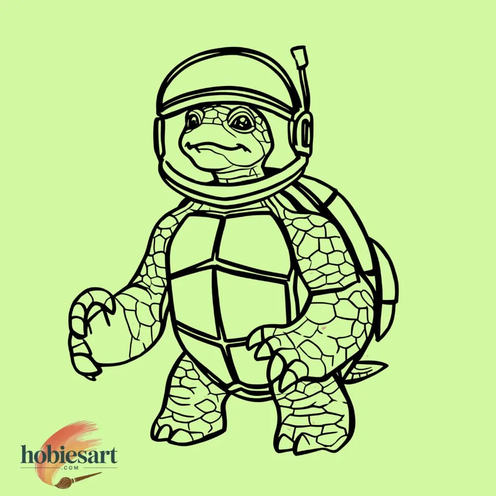 Turtle in Space Helmet