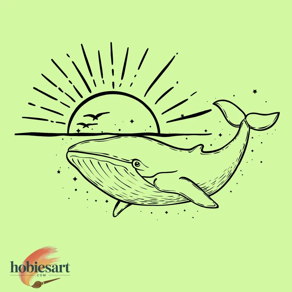 Whale with Sunset