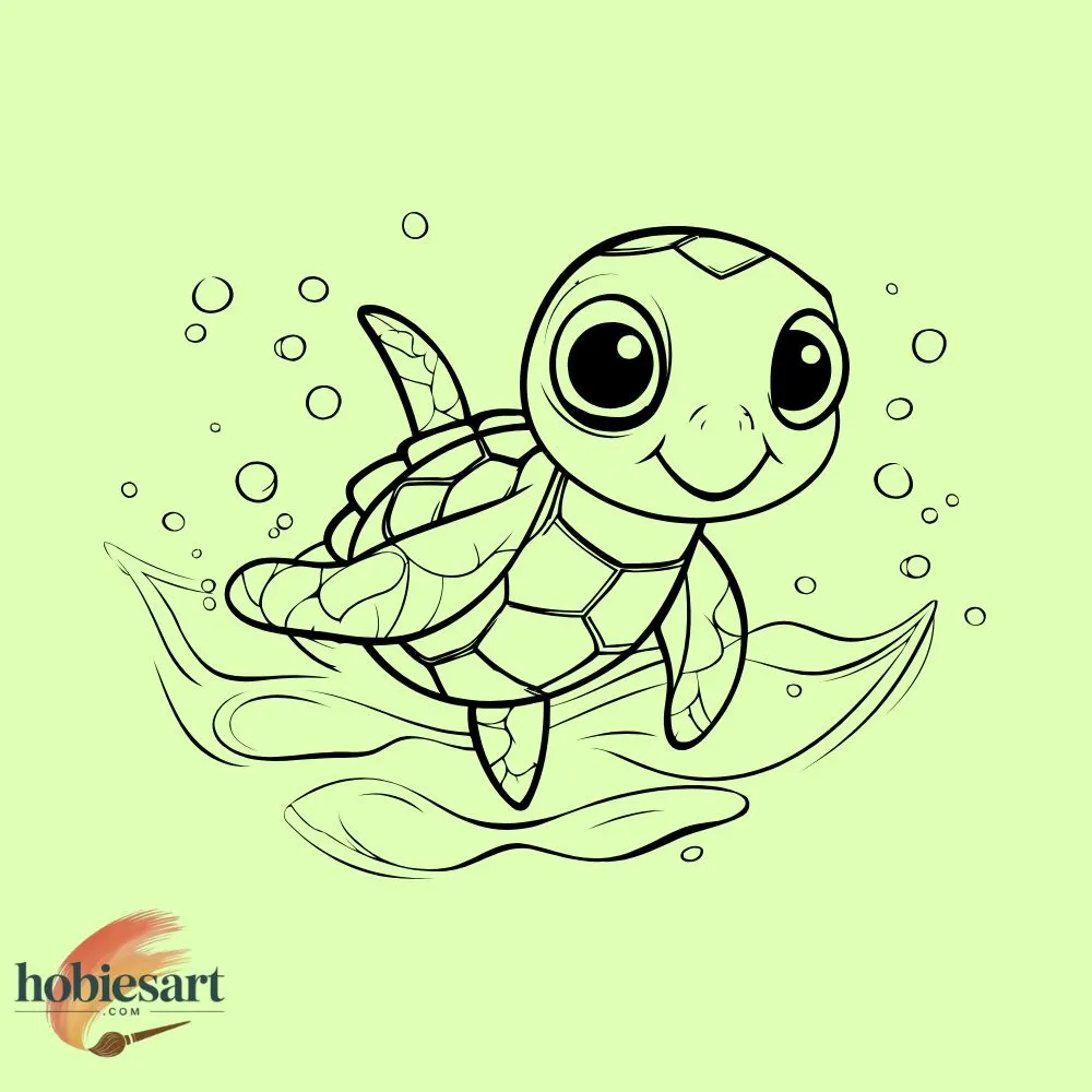 Sea Turtle Swimming