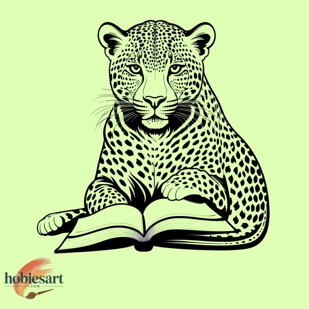 Leopard Reading a Book