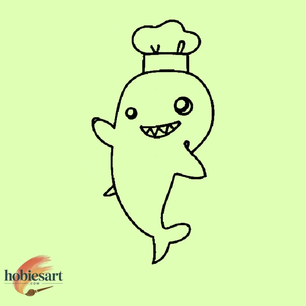 shark with a chef’s h