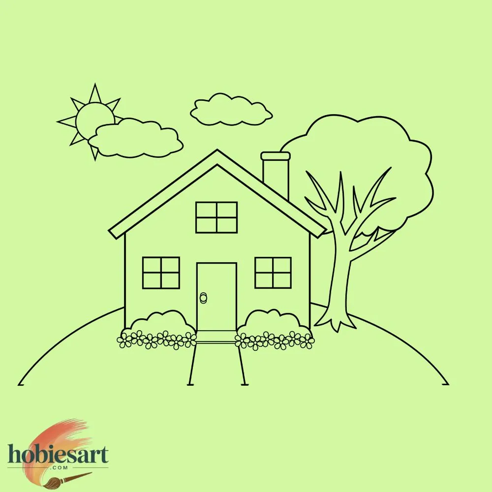 Cartoon Landscape Coloring