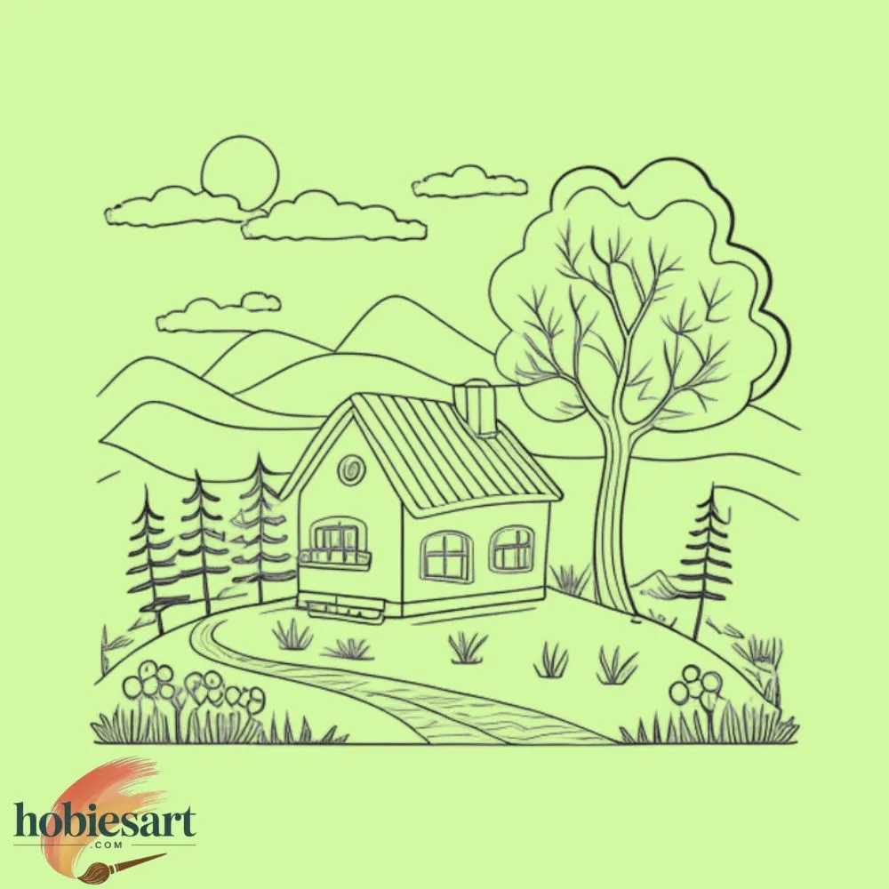 Cute Landscape Coloring