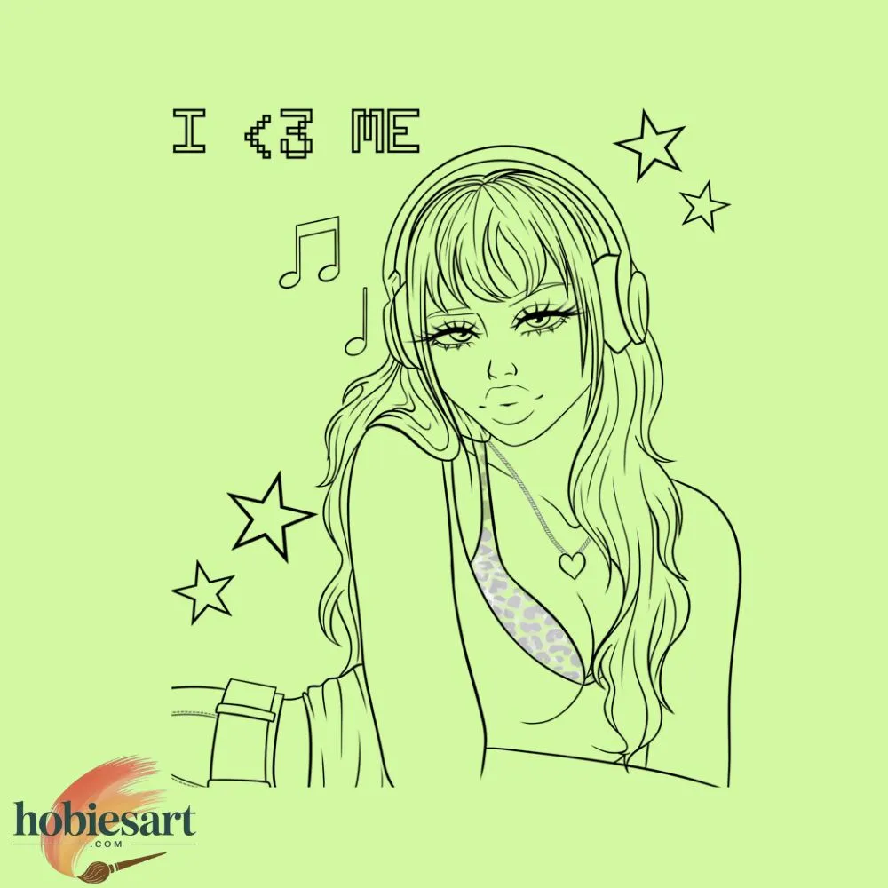 Cute Y2K Coloring