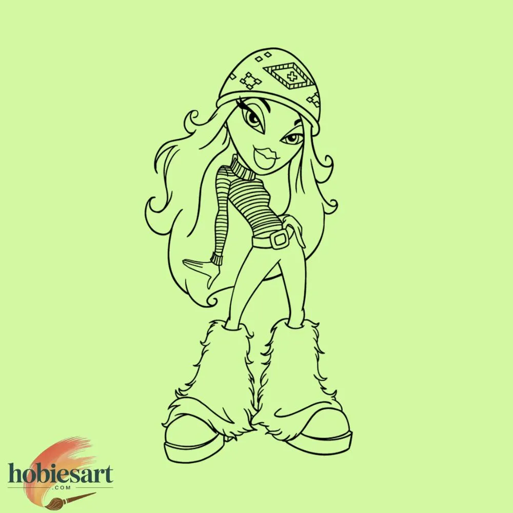 Bratz Science Fair Coloring Pages