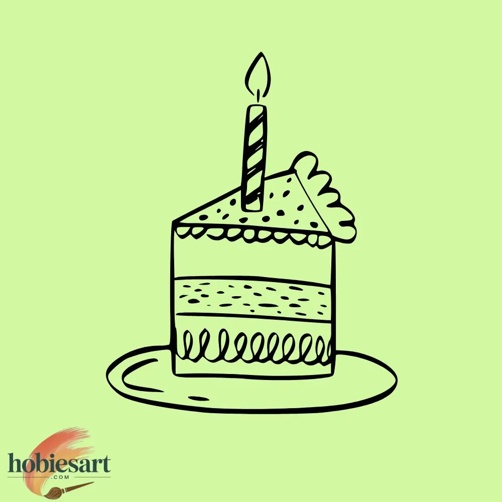 Candle Cake Drawing