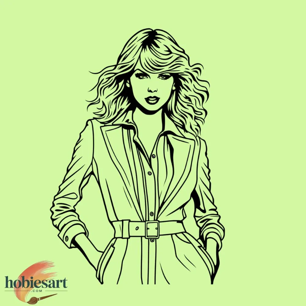 Taylor in Concert Coloring Pages