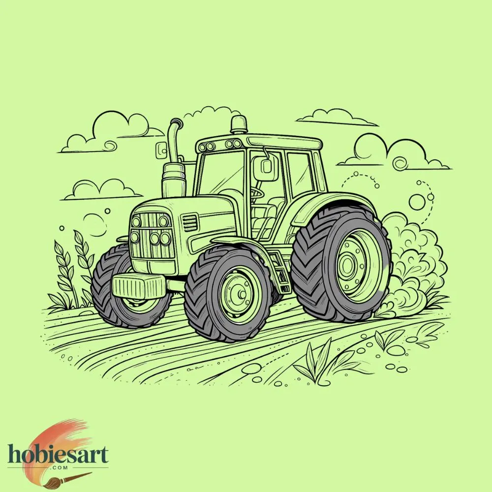 Tractor in the Field