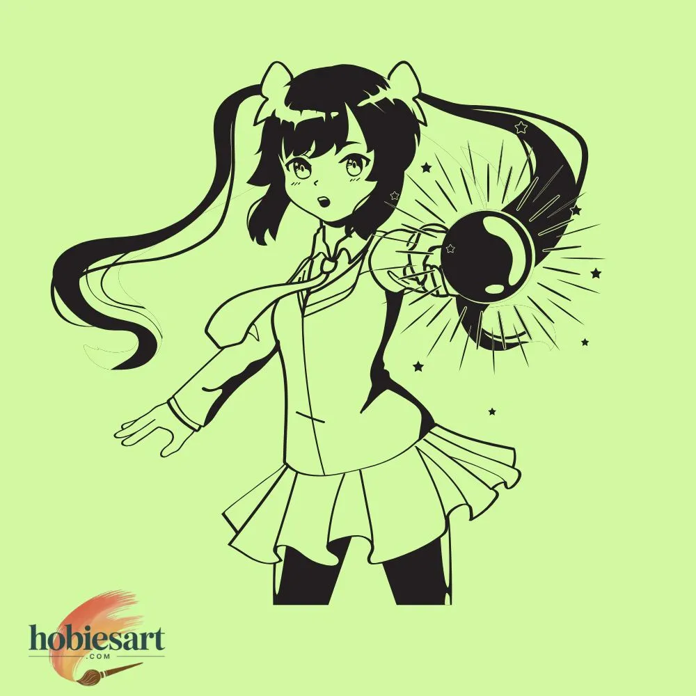 Anime Girl With Ribbon