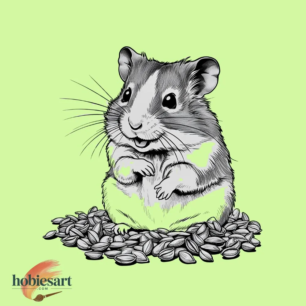 Black and White Hamster