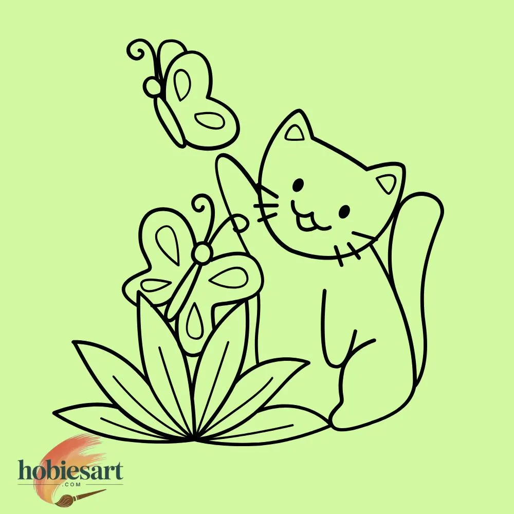 Butterfly with Cat