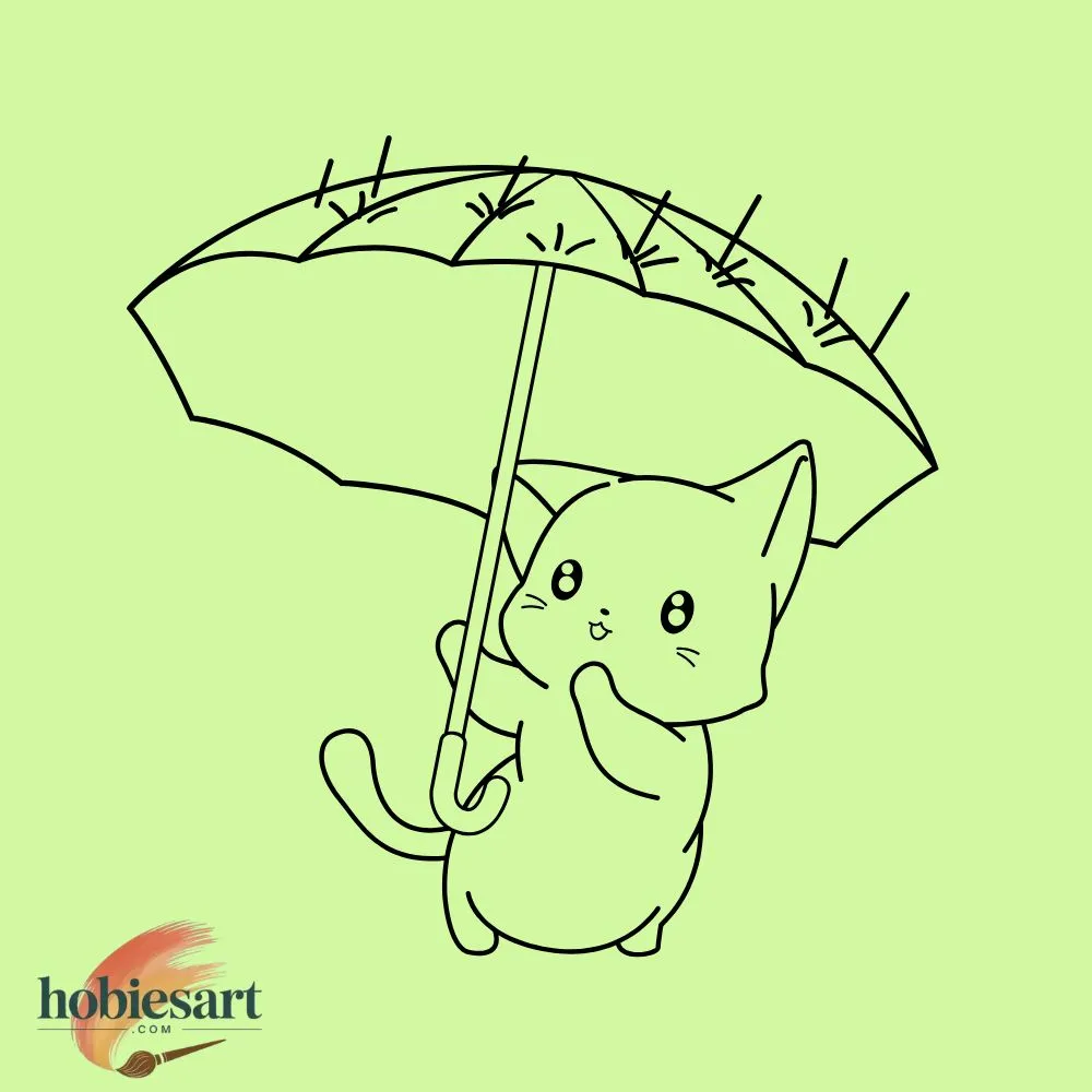 Cat With Umbrella