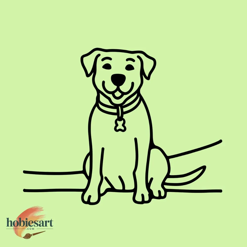 Dog with Collar Tag