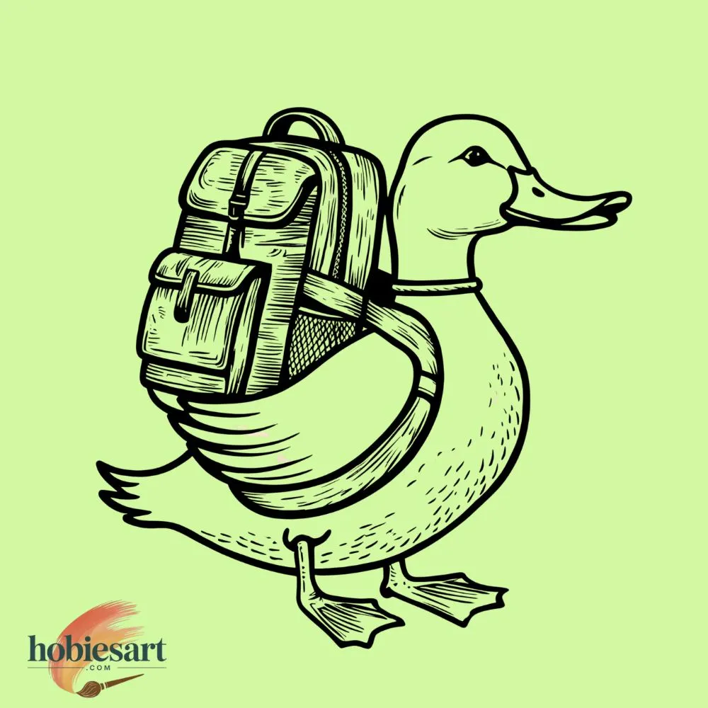 Duck with Backpack