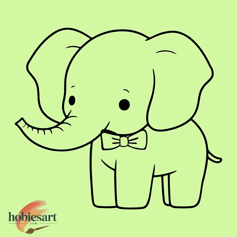 Elephant with a Bow Tie