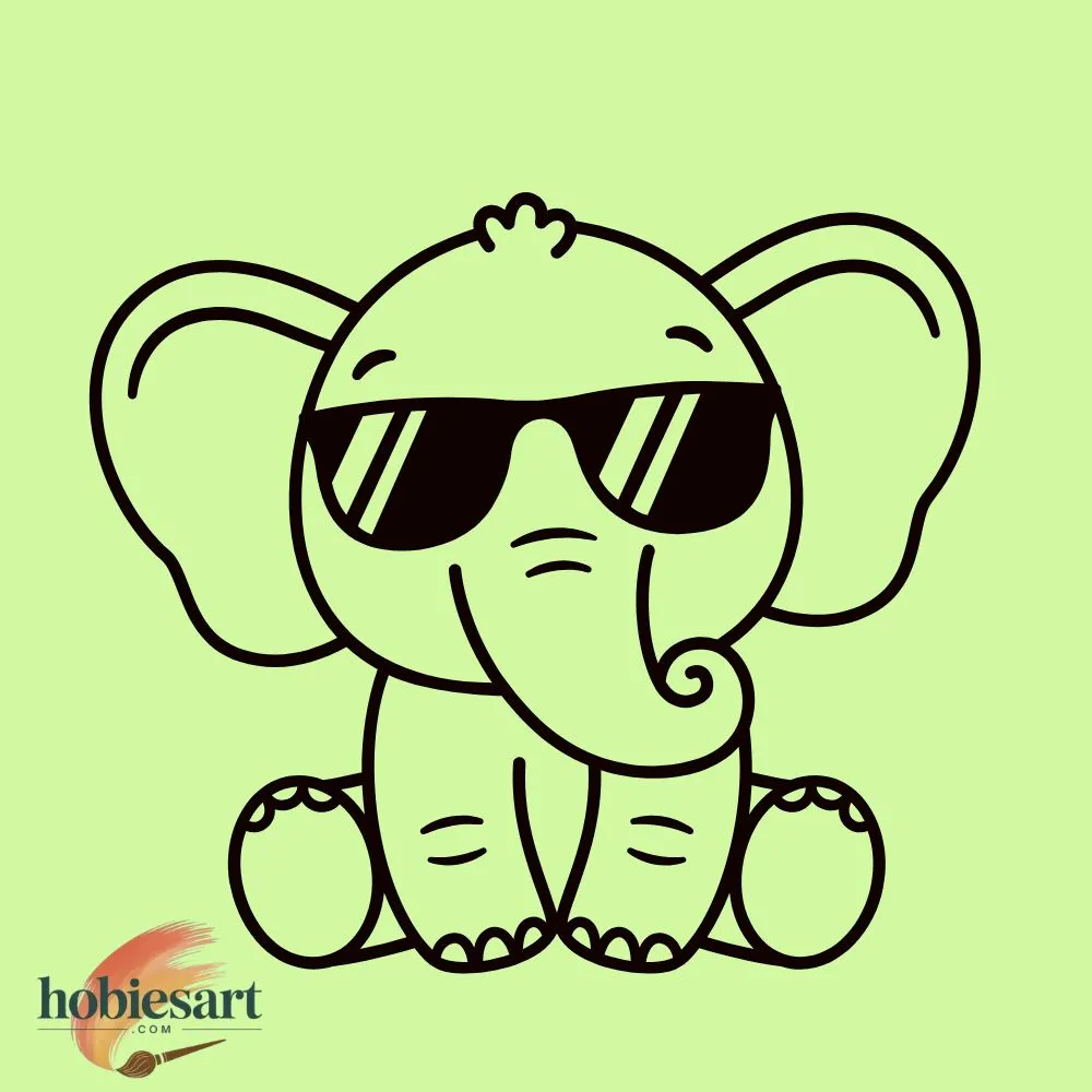 Elephant With Sunglasses