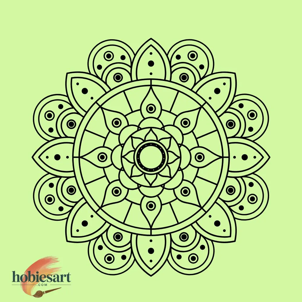 Geometric Floral Mandala